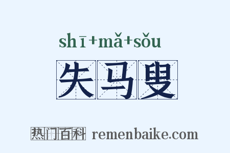失马叟是什么意思的图片